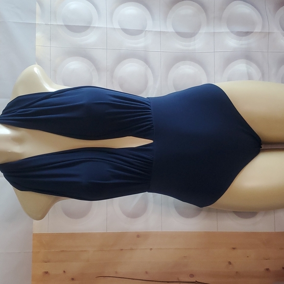 Love Tops - Love V-Neck Bodysuit Blue color Size S